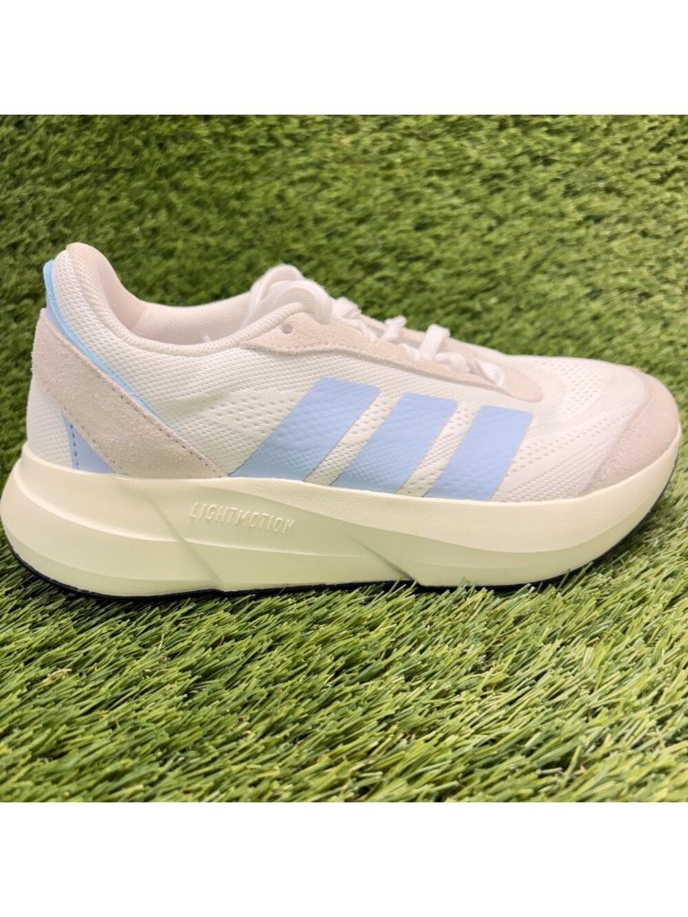 Adidas Lightshift Zero Halo Womens Size 6.5 White Blue Athletic Shoes Sneakers